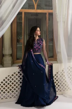 NAVY BLUE LEHENGA CHOLI (NPA3-25434)