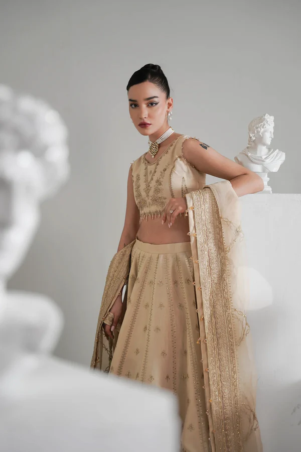 Tuscan Beige Timeless Lehnga Choli Set (NPA3-24428) - Image 2