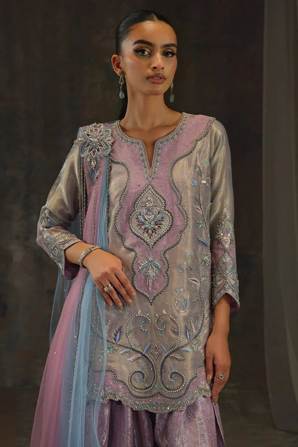 Moonstone Shirt with Farshi Shalwar - Image 2
