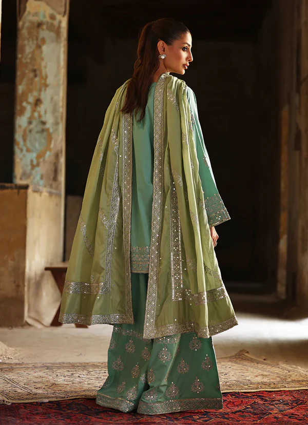 3 PC Amber Gharara Set - Image 5