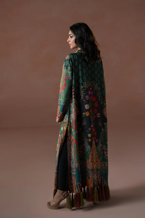 Forest Floral Tassel Kaftan Set (D-06) - Image 4