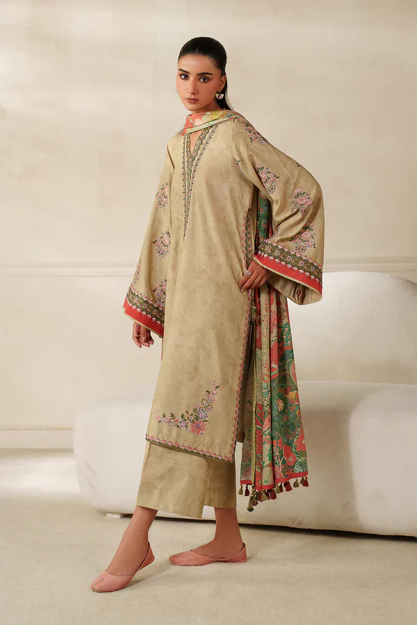 Embroidered Khaddar F-4342 - Image 3
