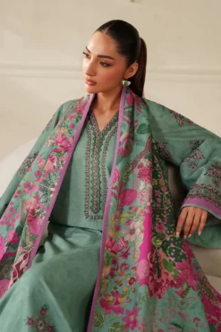 Alternative view of Embroidered Khaddar F-4343