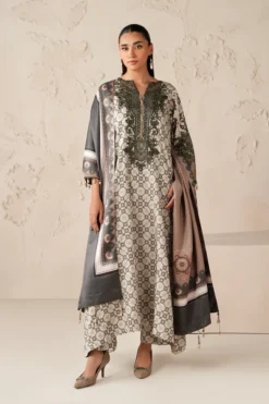 Embroidered Printed Viscose UF-4302