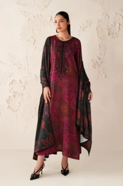 Embroidered Printed Viscose UF-4304