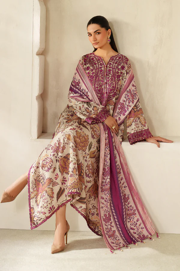 Embroidered Khaddar UF-4329 - Image 2