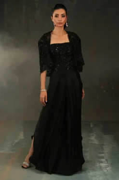 Obsidian Jacket, Bustier And Skirt Pants