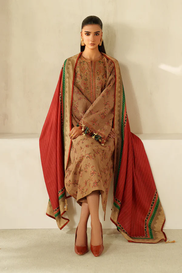 Embroidered Khaddar UF-4335 - Image 3
