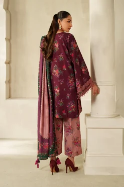 Alternative view of Embroidered Khaddar UF-4338