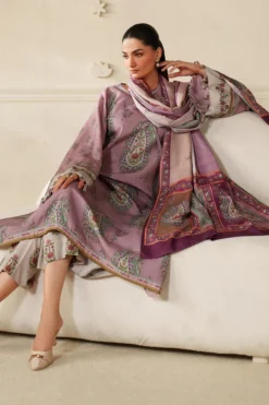 Alternative view of Digital Printed Khaddar F-4341