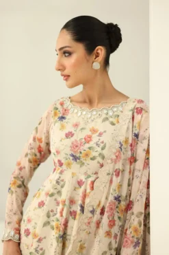 Alternative view of Embroidered Chiffon PR-1159