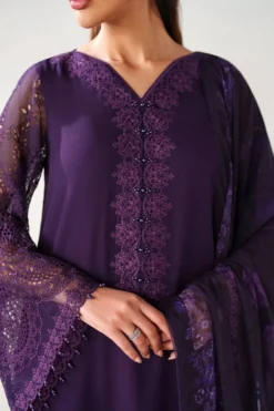 Alternative view of Embroidered Chiffon PR-1240