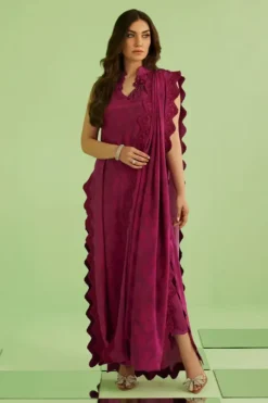 Lilia Long Shirt With Drape Dupatta