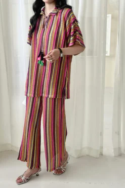 Miami Crochet Suit With Tassel Details | HS-1263