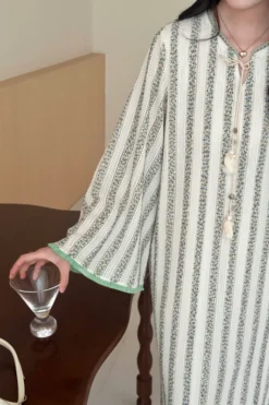 Alternative view of Raeesa Crochet Detail Dress With Fringe | HS-1266