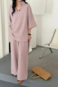 Zaira Pixie Textured Suit | HS-1272