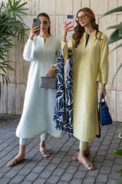 Alternative view of Dewy Lemon Two-tone Set