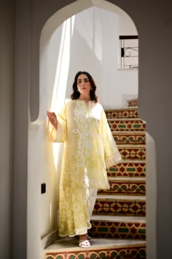 Layla I - Luxury Printed Embroidered Lawn SET (NEL-26619)