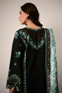 Alternative view of Luna Luxury Embroidered Lawn SET (NEL-26614)