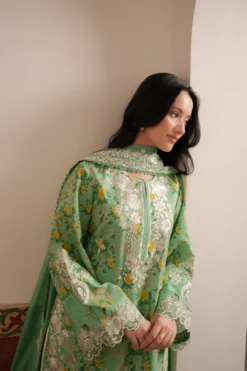 Alternative view of Ayla Luxury Printed Embroidered Lawn SET (NEL-26622)