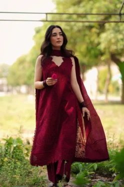 Scarlet Luxury Embroidered Lawn SET (NEL-26616)