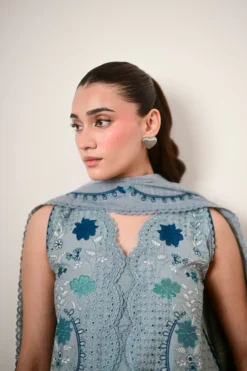 Alternative view of Reem Luxury Embroidered Lawn SET (NEL-26615)