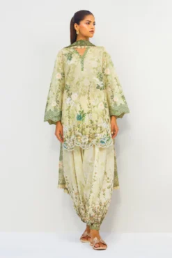 Printed Embroidered 3 PC Suit - 15989/201/367