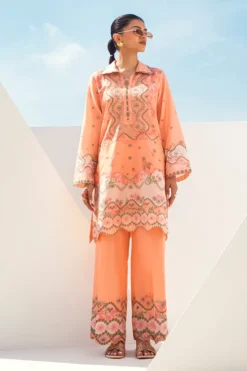 Printed Solid Co-ord Set - 15956/201/531