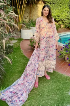 Blush Lace (long Stitched)