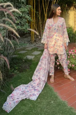 Alternative view of Blush Lace (short Stitched)