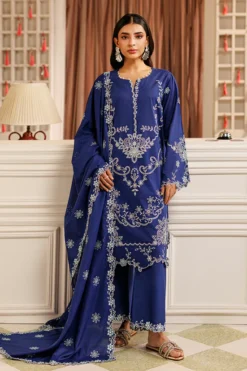 Embroidered 3 PC Suit | 15945/401/310