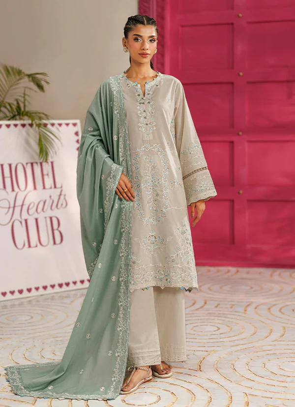 Embroidered 3 PC Suit | 15990/401/207