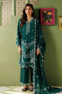 Embroidered 3 PC Suit | 15991/401/359