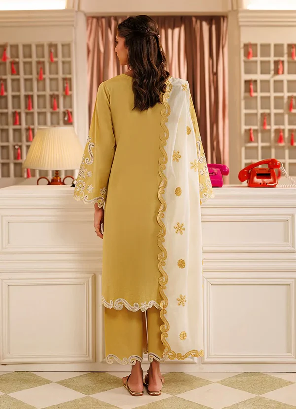 Embroidered 3 PC Suit | 15812/401/505 - Image 2