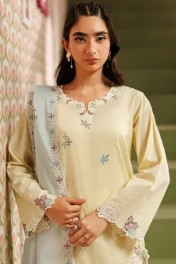 Alternative view of Embroidered 3 PC Suit | 15724/401/502