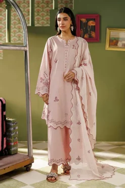 Embroidered 3 PC Suit | 15987/401/424