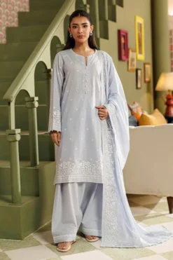 Embroidered 3 PC Suit | 16054/401/579