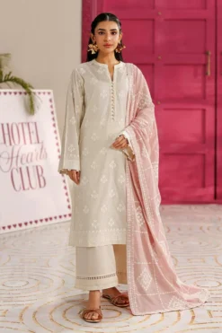 Embroidered 3 PC Suit | 15993/401/105