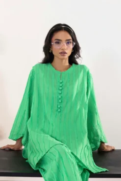 Alternative view of Stitched Dyed Brochia Shirt + Culotte | SS26BSD140P2T