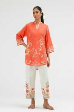 Stitched Printed Dobby Shirt+ Culotte | SS26BSP214P2T