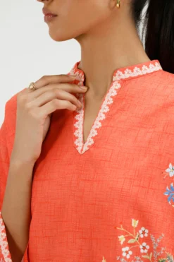 Alternative view of Stitched Printed Dobby Shirt+ Culotte | SS26BSP214P2T