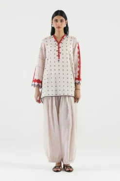 Stitched Printed Dobby Shirt+ Shalwar | SS26BSP301P2T