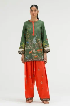 Stitched Printed Dobby Shirt+ Shalwar | SS26BSP218P2T