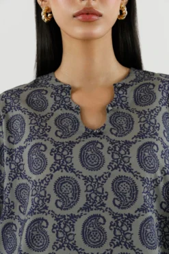 Alternative view of Stitched Printed Lawn Shirt+ Culotte | SS26BSP378P2T