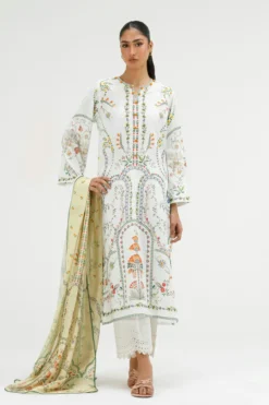 Stitched Printed Lawn Shirt+ Dupatta | SS26BSP236P2D