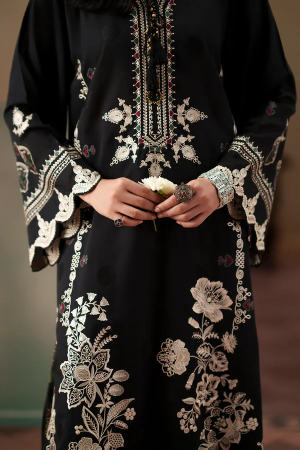 Embroidered Suit - JET Black | E4518/103/902 - Image 2