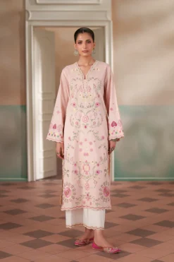 Embroidered Suit - Pale Coral | E4547/103/328