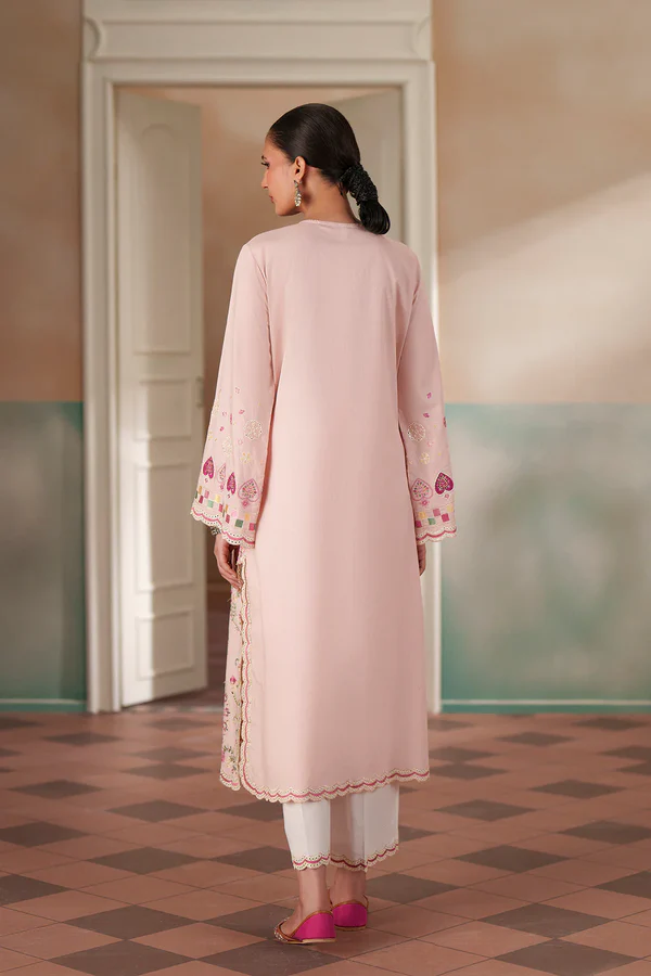 Embroidered Suit - Pale Coral | E4547/103/328 - Image 3