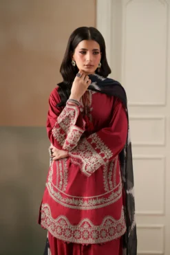 Alternative view of Embroidered Suit - Wine | E4600/103/416