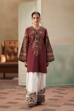 Embroidered Suit - Mulberry | E4605/103/402